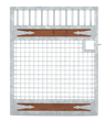Tuscany Mesh Door with Pin Latch - Galvanized